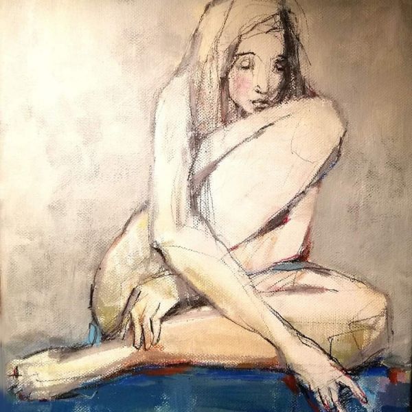 Nude, Sitting, 18 cm x 24 cm