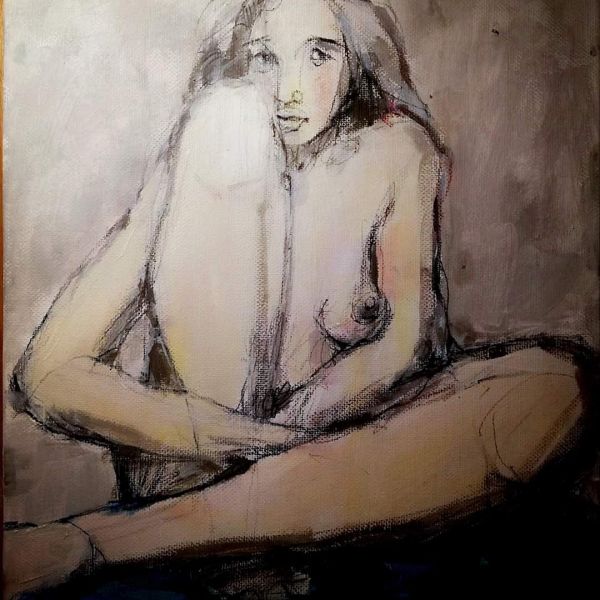 Nude, Sitting III, 18 cm x 24 cm