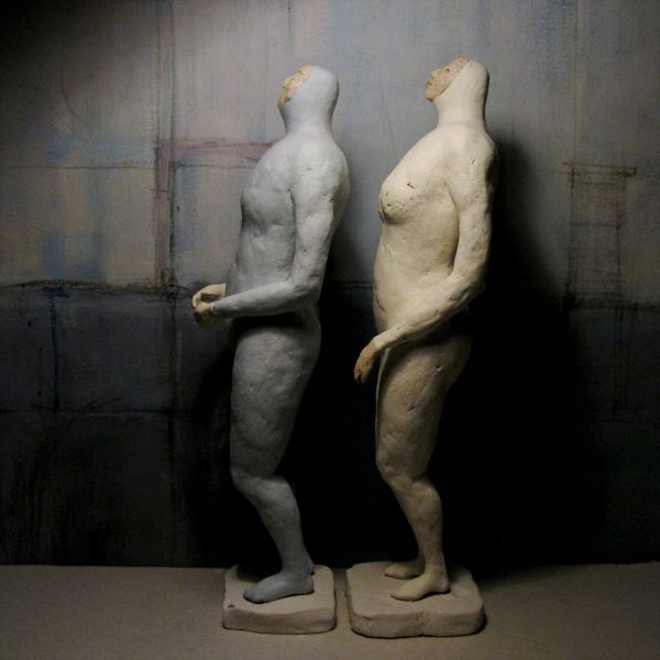 Divers, Couple, 32 cm tall