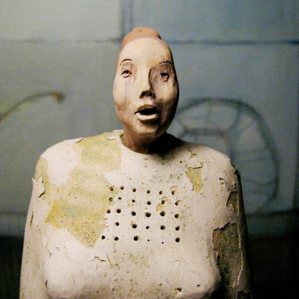 Woman's Face, standing, 26 cm, detail