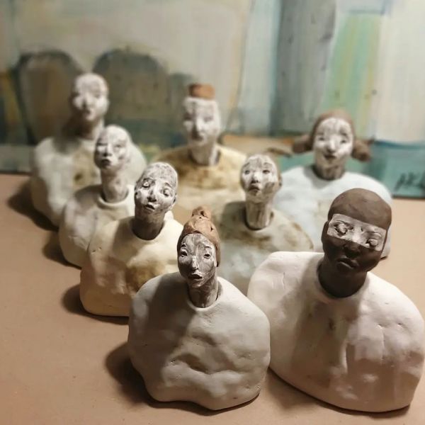 People/ Busts, about 12- 14 cm tall