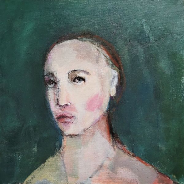 Woman's Face III, 30 cm x 30 cm